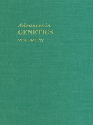 cover image of Advances in Genetics